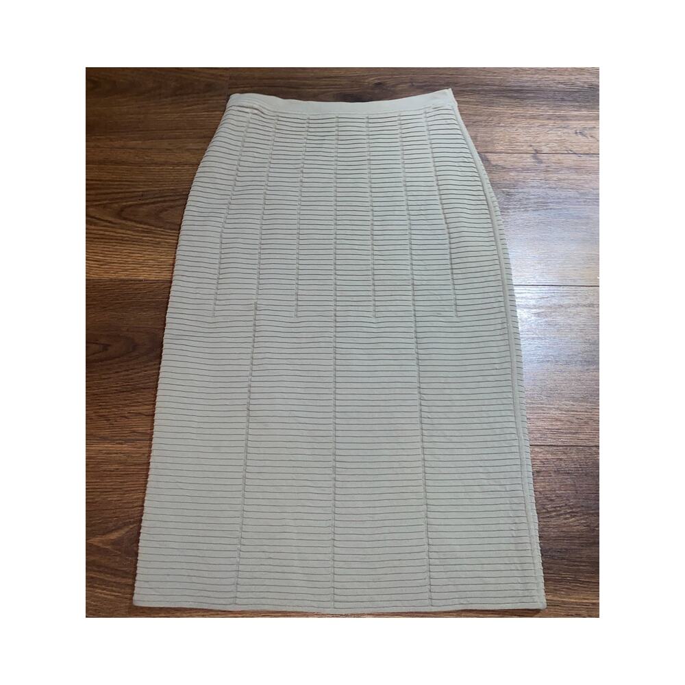 EUC Giorgio Armani Ribbed Stretch Bodycon Midi Pencil Skirt SZ: 42 (US 6)